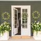Summer Wreaths for Front Door 22 Inch Artificial Summer Wreath Daisy and Lavender Wreath with Wildflowers for Home Wall Farmhouse Springtime Easter Holiday Party